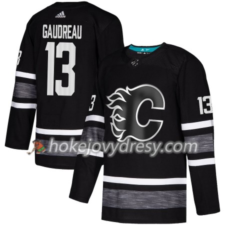 Pánské Hokejový Dres Calgary Flames Johnny Gaudreau 13 Černá 2019 NHL All-Star Adidas Authentic
